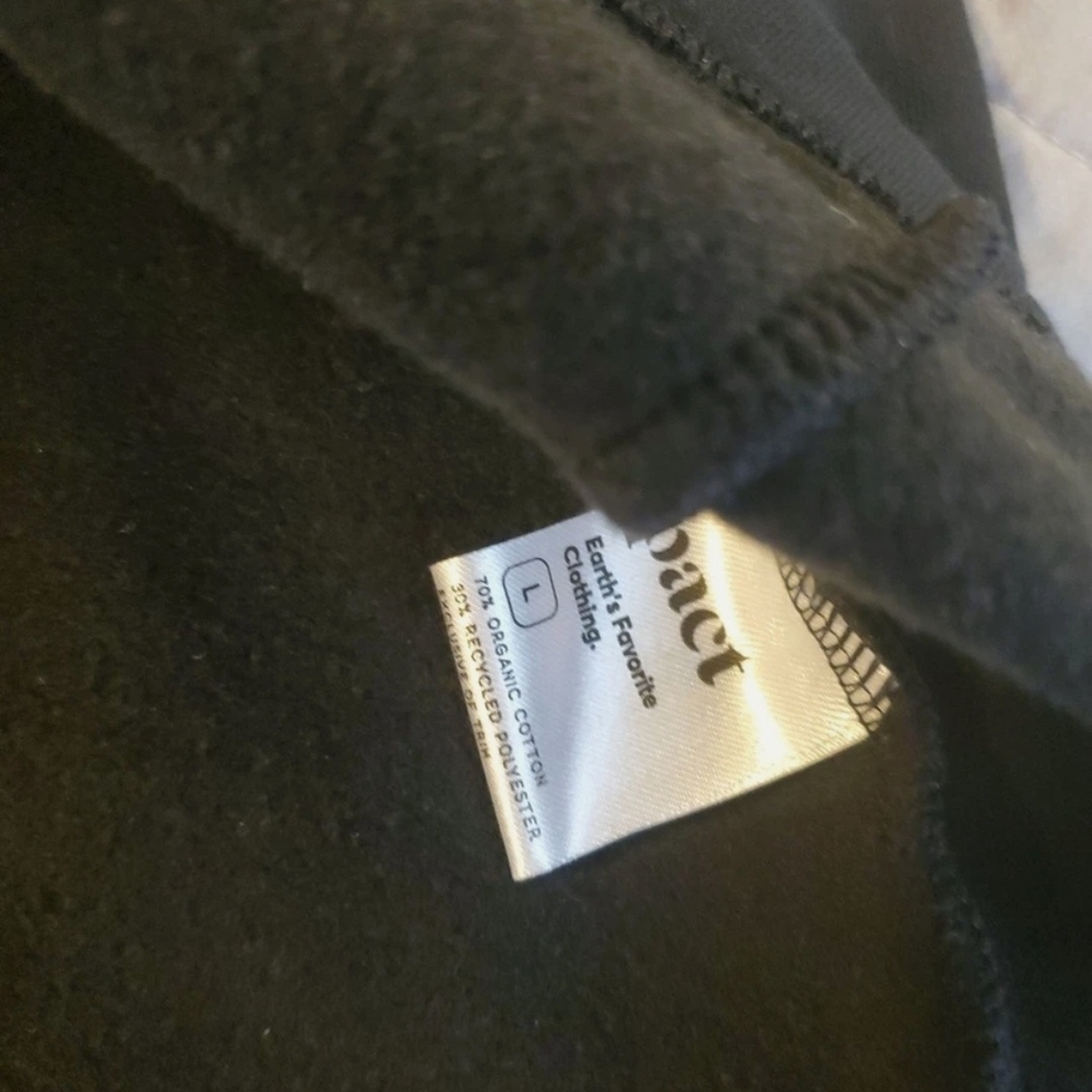 Pact Black Crew Neck Sweatshirt - Picture 5 of 10